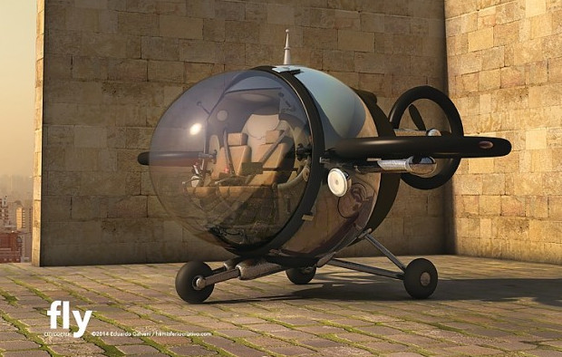 Дизайнер разработал концепцию летающего автомобиля - «Техника»