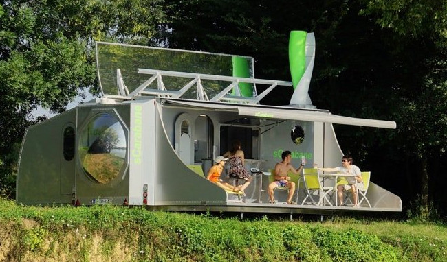 Складной дом sCarabane собирает энергию солнца и ветра для полностью автономной жизни на природе - «Техника»