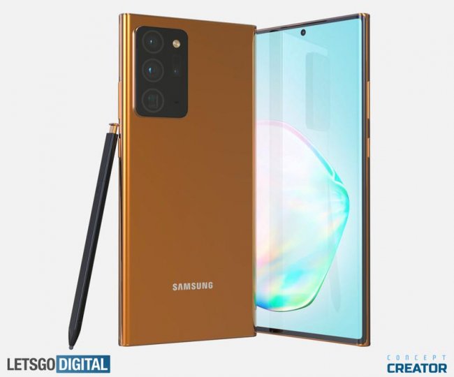 Золотой флагман: Samsung Galaxy Note 20 Ultra (Note 20+) на новых рендерах и видео - «Смартфоны»