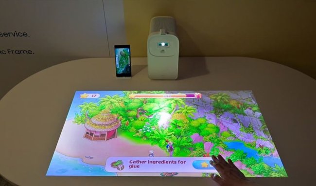 Проектор Samsung Premiere 5 может играть роль настольного тачскрина - «Гаджеты»