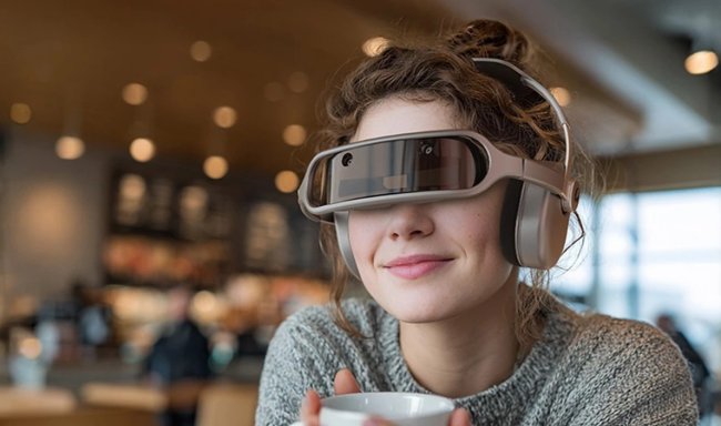 Geeks Loft интегрировала виедоэкран в обычные наушники - «Гаджеты»