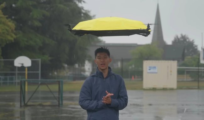 Летающий зонт из Китая самостоятельно следует за своим владельцем - «Гаджеты»