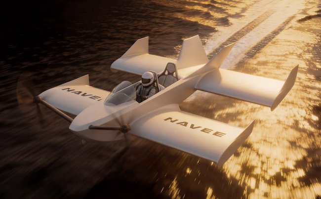 Navee показала первый потребительский экраноплан WaveFly 5X - «Техника»