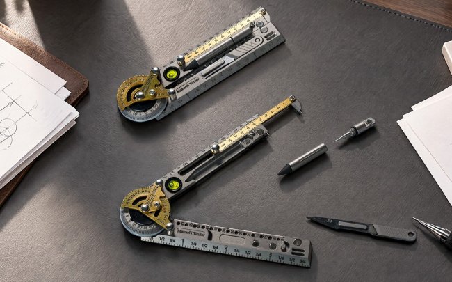 Складная линейка Tiruler 2.0 получила циркуль, штангенциркуль и мини-нож - «Гаджеты»